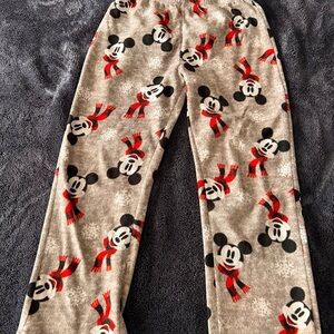 Disney Mickey Mouse Kids Pajama Bottoms - Gray and Red